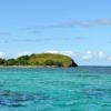 vu de l'îlot Uo avec Blue lagoon taxiboat à Nouméa